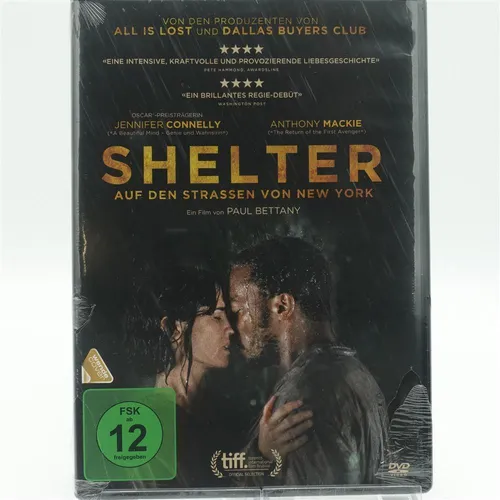 Shelter - Auf den Straßen von New York DVD - Drama-Film auf DVD, FSK 12, erzählt die bewegende Geschichte von Hoffnung und Freundschaft in New York.