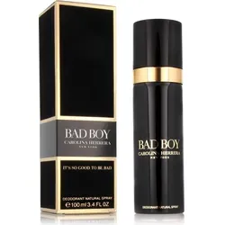 Carolina Herrera Bad Boy Deodorant Spray 100ml - Deodorant Spray für Männer, 100 ml, mit markantem Duft aus der Bad Boy Produktlinie für einen selbstbewussten Auftritt.