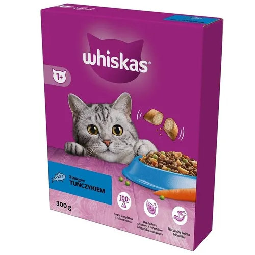 WHISKAS Trockenfutter mit Thunfisch für adulte Katzen 300 g