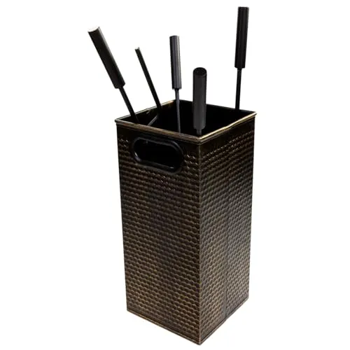 raik Kaminbesteck Oskar 5-teilig mit Schürhaken und Halter