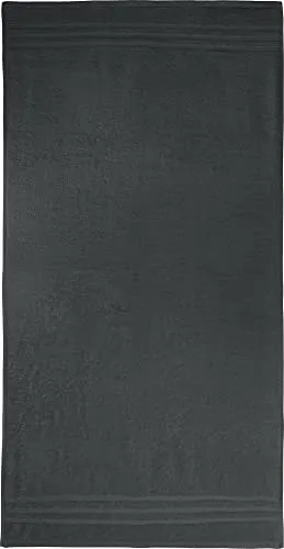 REDBEST Duschtuch New York anthrazit Größe 70x140 cm - leichte, weiche Qualität, saugstark, sehr strapazierfähig, 100% Baumwolle