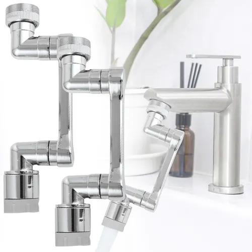 2er-Set 1080° Drehbarer Wasserhahn-Aufsatz: Für Bad & Küche – Ein flexibler Armatur-Sprudler – Spart Wasser & bringt Komfort
