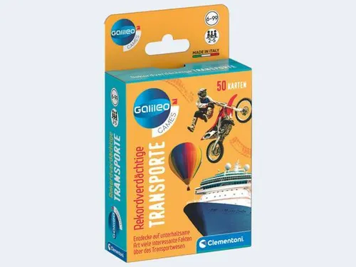 Clementoni 59340 Galileo Games - REKORDVERDÄCHTIGE TRANSPORTE  NEUHEIT 2023 OVP<