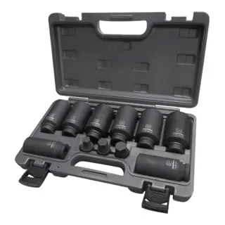 KRAFTWERK 381905 11-teilig 12-Kant-Schlag-Stecknuss-Satz 1/2 Zoll