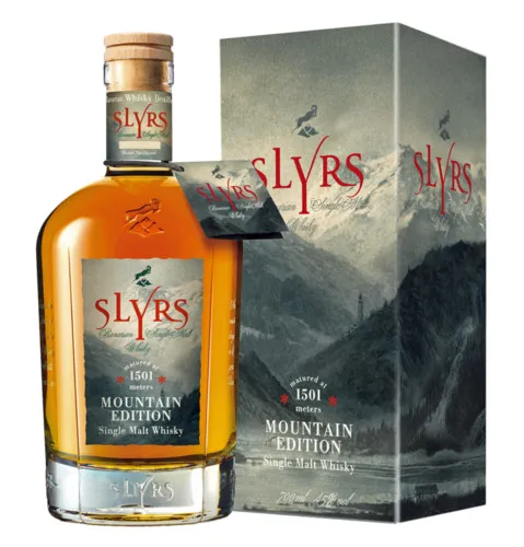 Slyrs Mountain Edition Whisky 0,7l 45,0% - Premium aus Deutschland - Whisky in Geschenkbox, 5 Jahre gereift mit 45,0% Alkoholgehalt. Ein Hochgenuss für Kenner und Liebhaber.
