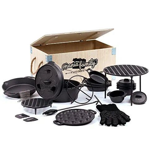 BBQ-Toro 19-teiliges Dutch Oven Set Mania Family von BBQ-Toro