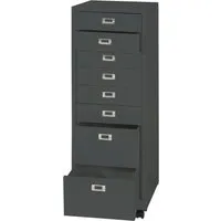 Proregal Rollcontainer 8 Schubladen Dunkelgrau 115x40x41 cm - Praktischer Rollcontainer mit 8 geräumigen Schubladen für Ordnung im Büro. Mobil und flexibel einsetzbar, ideal für den professionellen Einsatz und effiziente Raumnutzung.