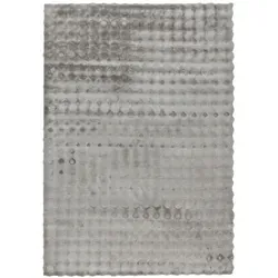 Lalee.Avenue Teppich My Aspen 485 zilver 200cm x 290cm - Teppich aus handgetuftetem Micropolyester, extrem weich und langlebig, ideal für eine warme Atmosphäre und perfekt für Fußbodenheizungen.