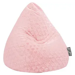 Sitting Point Sitzsack FLUFFY HEARTS L in pink von Sitting Point