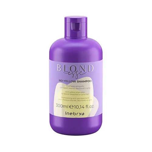 Inebrya Blondesse No Yellow Shampoo 300ml für blondes und graues Haar, Seide