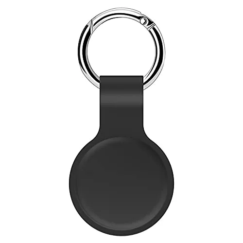 CoverKingz Schlüsselanhänger kompatibel mit AirTags 2021 – wasserdichter Air Tag Anhänger – Kratzfeste Airtag Hülle – Soft Silicone Protective Case – Silikon Schutzhülle Holder Dunkelgrün