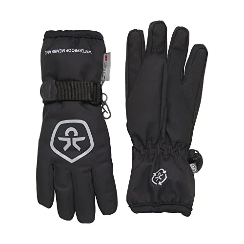 Color Kids Waterproof Gloves 5458 phantom (161) 6-8Y - Warme Skihandschuhe für Kinder, wasserdicht mit 10.000 mm Wassersäulendruck und 3M Thinsulate-Futter für optimale Wärme und Bewegungsfreiheit.