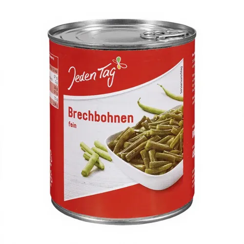 Jeden Tag Feine Brechbohnen 800 g Dose