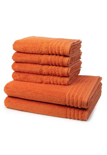 Vossen Handtuch Set Vienna Style Supersoft in orange von Vossen