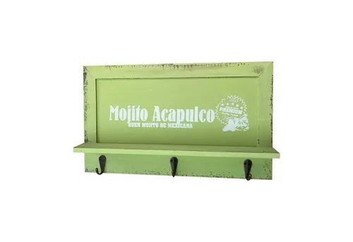 Wellgro Schlüsselbrett Nostalgisches Holz Schlüsselbrett