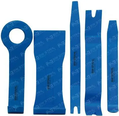 1x Montagekeilsatz, 5-teilig, 160 - 200 mm lang, 94890L SW-Stahl