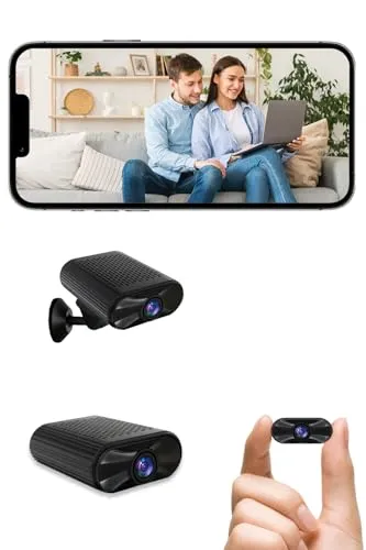 cuoum Mini-Kamera – WLAN Kamera mit 4K HD Nachtsicht