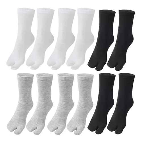 HDGSAFD 6 Paar Zehensocken, Zehensocken, Flip-Flop-Socken, Fünfzehensocken für Herren, Fünfzehensocken für Herren, Zehensocken mit Spaltung, Flip-Flop-Socken
