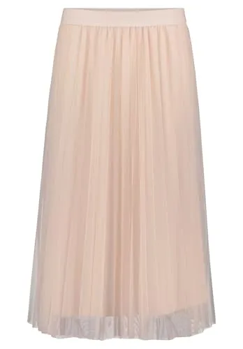 Betty & Co Damen Midirock mit Plissee 46, Grau - Röcke für Damen, figurumspielender Midirock mit elegantem Plissee für einen femininen Look, ideal für besondere Anlässe.