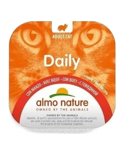 Almo Nature Daily Katze Adult Mit Rind 100 Gr