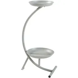 [en.casa] Blumenständer Aalten in silber von en.casa