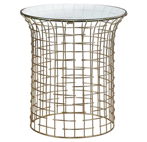 Beistelltisch Leeds in gold von WOMO-DESIGN