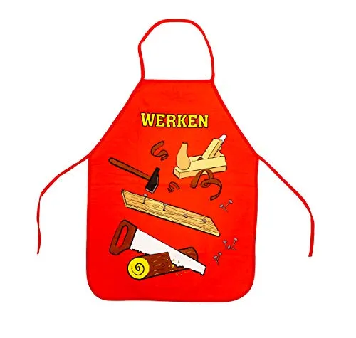 TSI 49280-R Bastelschürze für Kinder, Farbe rot