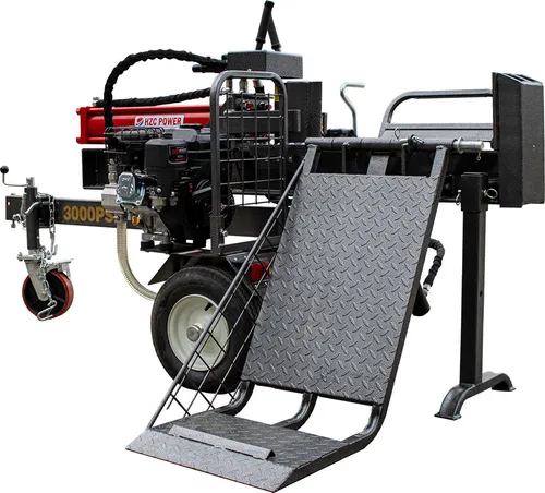 HZC Power Holzspalter HS30291, 30 t, liegend, Benzinmotor, 9-Sekunden-Spaltzyklus