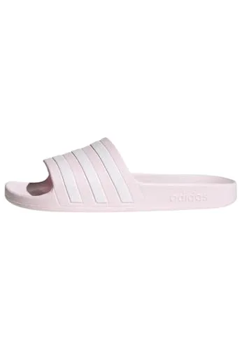 adidas Damen Adilette Aqua Slides, Almost Pink / Cloud White / Almost Pink, 44.5 EU