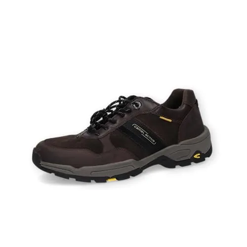 camel active Herren Sneaker aus echtem Rindsleder Dunkelbraun - Herren-Sneaker aus hochwertigem Rindsleder mit rutschhemmender Gummisohle, ideal für stilvolle und sichere Schritte im Alltag.