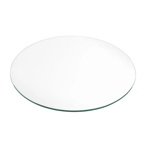 Glasplatte TERRY 50cm Rund ESG - Gehärtete Kaminplatte für modernen Stil - Bodenplatten aus ESG Glas, ideal für Kaminbereiche, pflegeleicht und stilvoll für jedes Wohnzimmer.