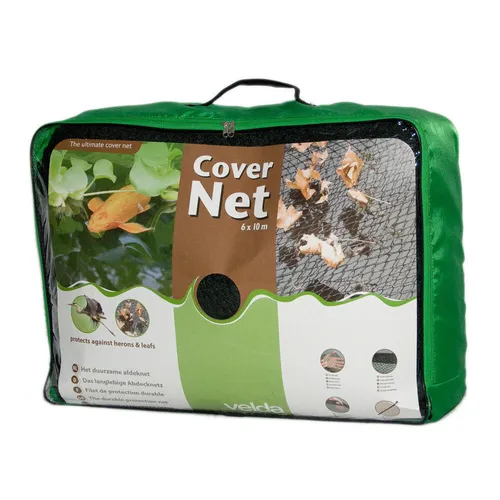 Velda Teichabdecknetz Cover Net - Schutznetz für Teiche, 6 x 10 Meter groß, schützt Ihre Fische und Pflanzen vor Laub und Schmutz.