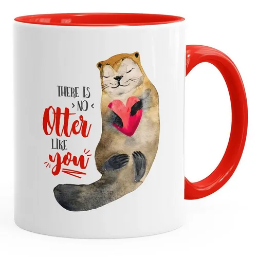 MoonWorks Tasse Kaffeetasse Geschenk Tasse There is no otter like you Liebe Spruch Love Quote lustig verliebt Freund Freundin MoonWorks®, Keramik