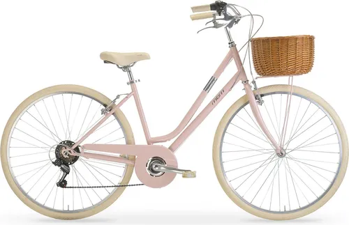 Citybike Neptune Lady 28 Zoll, nude - Stilvoll und funktional - Fahrräder mit 6-Gang SHIMANO Schaltung für müheloses Fahren in der Stadt. Das elegante Design und die leichten Aluminiumkomponenten machen es zum perfekten Begleiter.