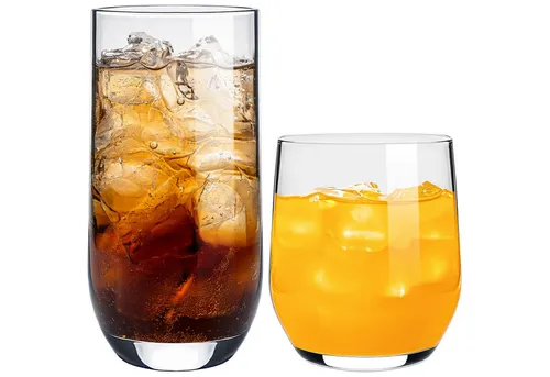 KONZEPT 12-teiliges Gläser-Set - Gläser-Sets, 12-teilig mit 6 Longdrinkgläsern (400ml) und 6 Trinkgläsern (300ml) – ideal für Cocktails, Eiskaffee und mehr. Spülmaschinenfest für einfache Reinigung und modernes Design für ein stilvolles Trinkerlebnis.