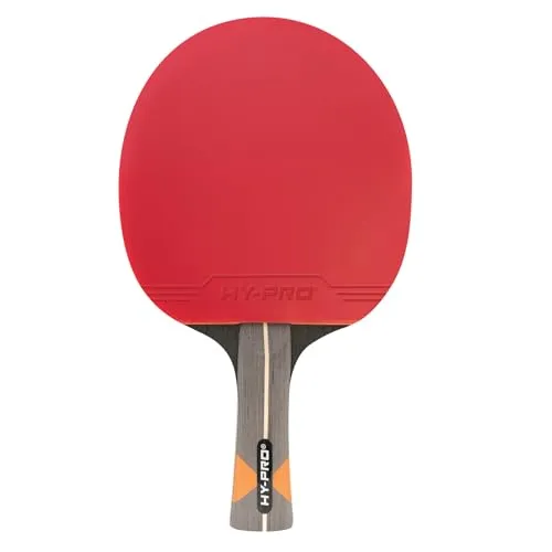 Hy-Pro Tischtennisschläger – Carbonfaser-Kern, langlebiges 7-lagiges Holz, 2 mm Schwamm, mit Schlägerhülle, leistungsstarke Qualität, überlegener Spin & Kontrolle