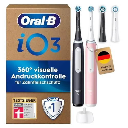 Oral-B iO 3 elektrische Zahnbürste Schwarz