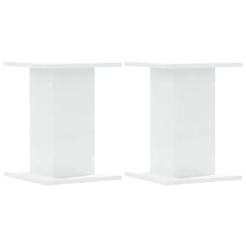 vidaXL Pflanzenständer 2 Stk. - Dekosäule für Pflanzen - Blumentreppen aus robustem Holzwerkstoff, ideal für die stilvolle Präsentation von Pflanzen und Dekoartikeln. Die hohle Konstruktion kann mit Sand gefüllt werden, um zusätzliche Stabilität zu gewährleisten.