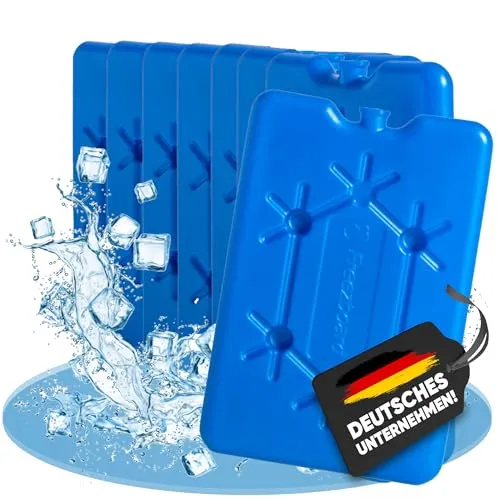 NEMT 8X Flacher Kühlakku 200 ml Kühlakkus 11 x 16,5 x 1,5 cm Kühlelemente Kühltasche Kühlbox