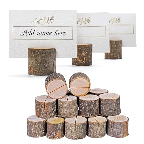 Produktbild THE TWIDDLERS 50er Set Tischkartenhalter aus Holz (3x3 cm)