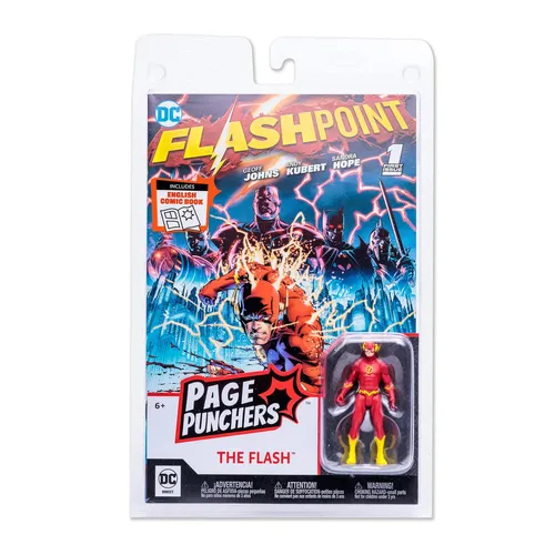 McFarlane DC Page Punchers Actionfigur & Comic The Flash (Flashpoint) 8 cm