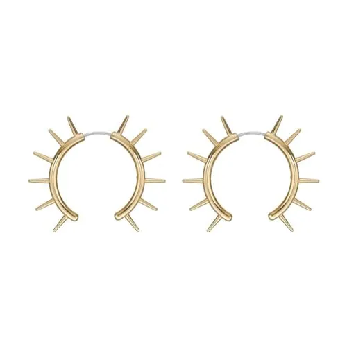 Diesel Herrenohrringe aus Edelstahl - Goldfarben mit Bügelverschluss - Ohrringe für Herren aus poliertem Edelstahl, goldfarben, mit sicherem Bügelverschluss für einen stilvollen Look.