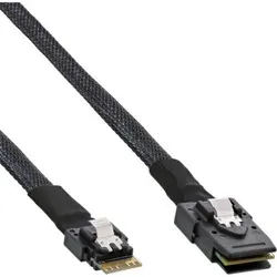 InLine Internes SAS-Kabel 12Gbit/s - 50 cm - SCSI-Kabel & Adapter, bietet hohe Datenübertragungsraten und zuverlässige Verriegelung für optimale Verbindung.