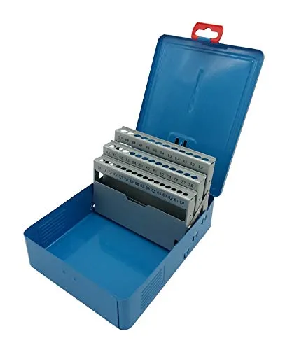 Spiralbohrerkassette Metallbohrerkassette 41 tlg. LEER 6,0 mm - 10,0 mm Leerbox zum eigenen Bestücken