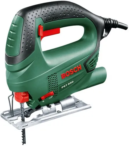 BOSCH PST 650 Stichsäge - Sägen, 500 W Leistung und max. Schnitttiefe von 65 mm für präzise Schnitte in Holz und Kunststoff. Leicht und handlich mit nur 1,6 kg - ideal für Heimwerker!