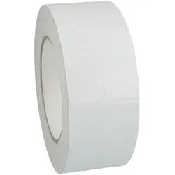 Tecuro - Gewebeband 518, 140 My, Pe-beschichtetes Gewebe, Weiß 48 Mm X 50 M