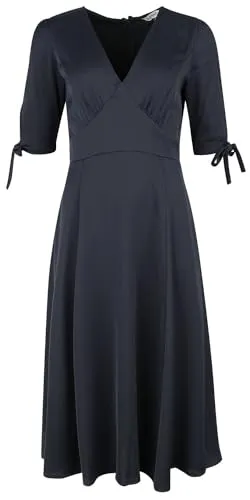 Banned Retro Bella Swing Dress Frauen Mittellanges Kleid blau S 100% Polyester Rockabilly