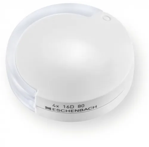 Eschenbach 171097 Einschlaglupe mobilent 7x - Leselupen mit 7-facher Vergrößerung, ideal für präzises Lesen und detailreiche Arbeiten, handlich und leicht zu transportieren.