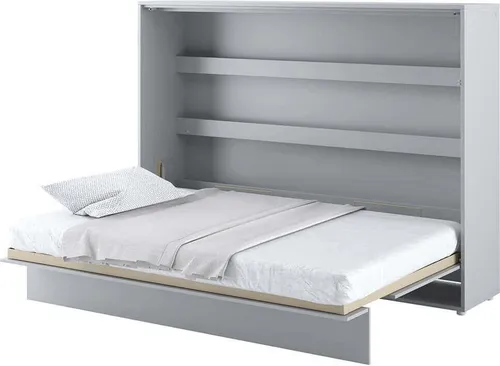Lenart Schrankbett Wandbett Bed Concept 04 140x200 Horizontal Mattes Grau