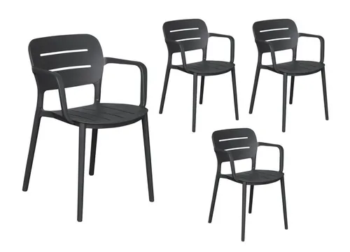 LC Garden Stapelstuhl »Veti« – Moderner Gartenstuhl im Set - Praktischer Stapelstuhl aus robustem Kunststoff für Balkon, Terrasse oder Garten. Leicht und wetterbeständig, ideal für flexibles Sitzen im Freien. Erhältlich im 2er, 4er oder 8er Set.